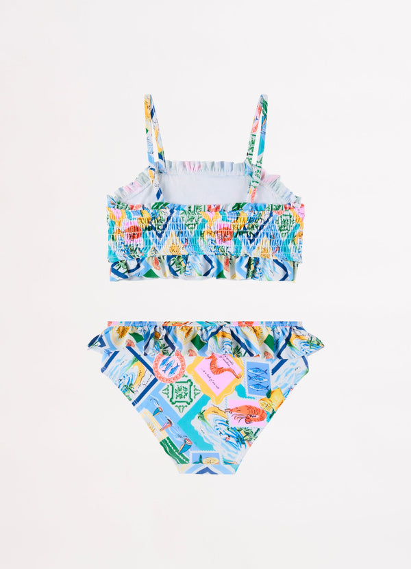 Isle Of Capri Girls Shirred Bikini - Capri
