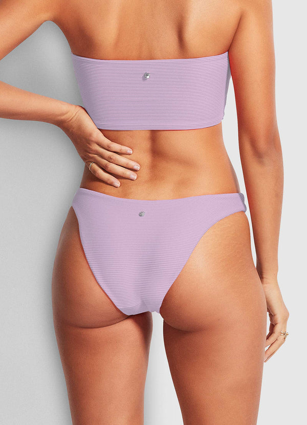 Essentials High Cut Bikini Bottom - Lilac