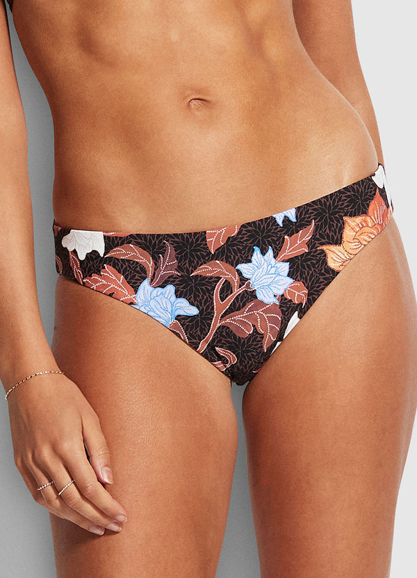 Boheme Reversible Hipster Bikini Bottom - Black