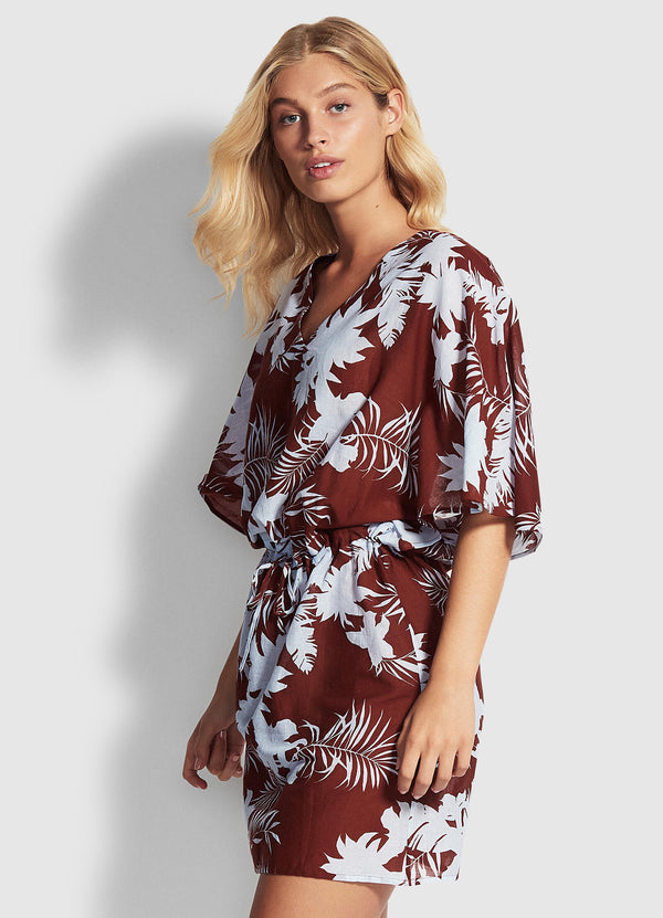 Wild Tropics Kaftan - Amber