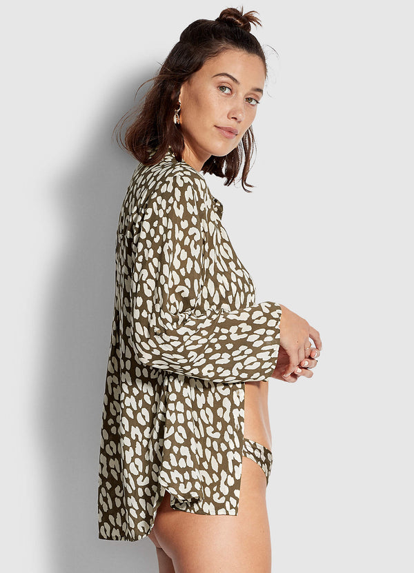 Leopard Shirt - Khaki