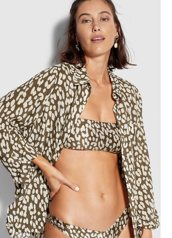 Leopard Shirt - Khaki