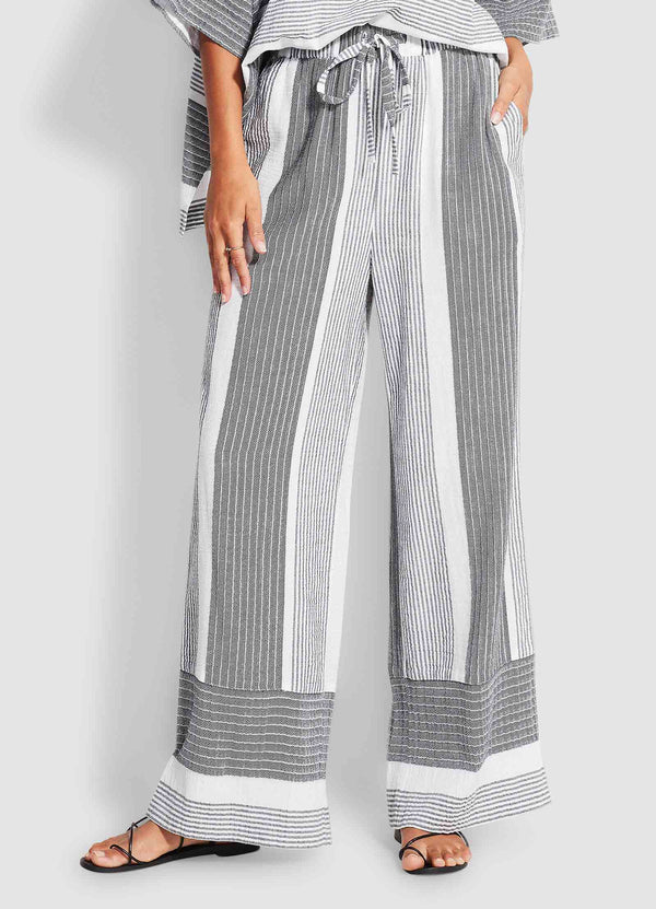 Jacquard Beach Pant - Black