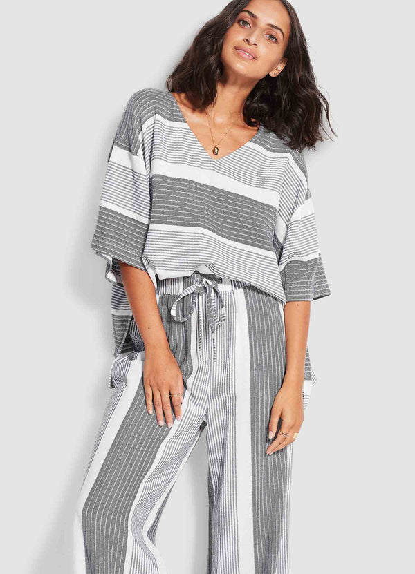 Jacquard Beach Pant - Black