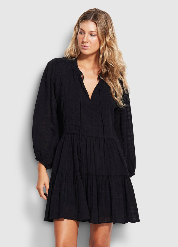 Drifter Tiered Dress - Black