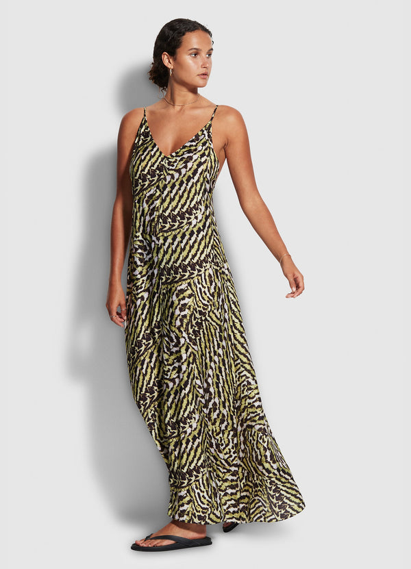 Mandalay Slip Dress - Olive Oil