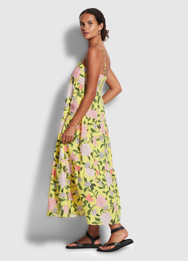 Boheme Floral Dress - Lime Light