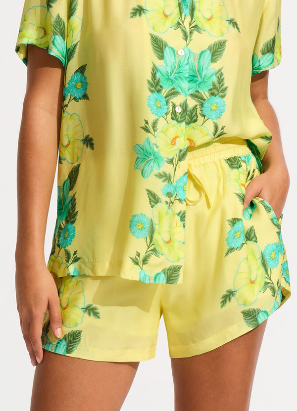 Garden Party Short - Lime Light