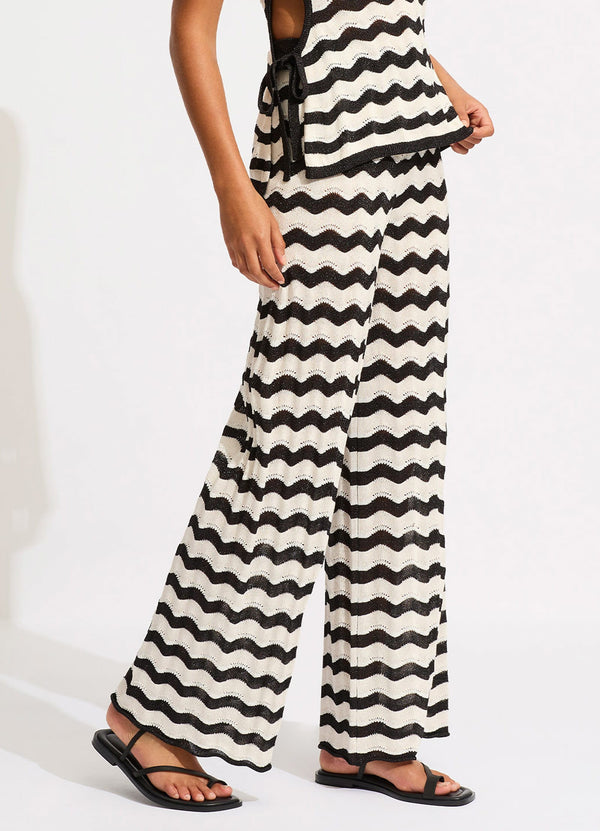 Relaxed Leg Knit Pant - Black