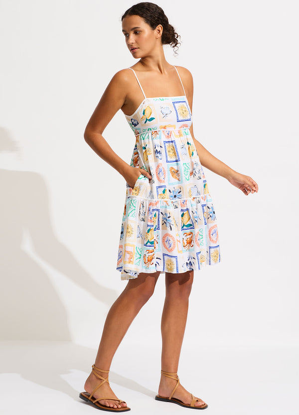 Wish You Were Here Mini Dress - Atoll Blue