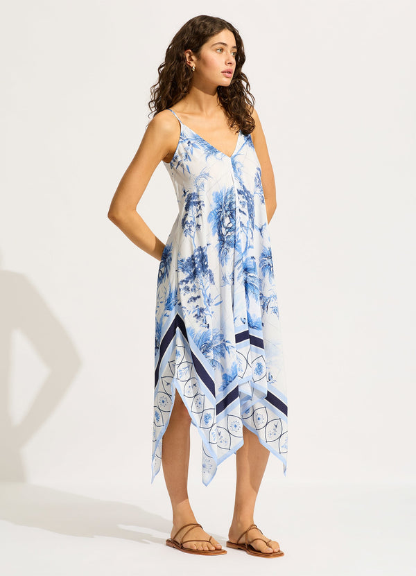 Marbella Scarf Dress - White