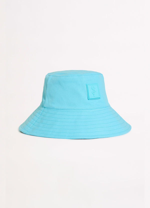 Wish You Were Here Canvas Bucket Hat - Atoll Blue