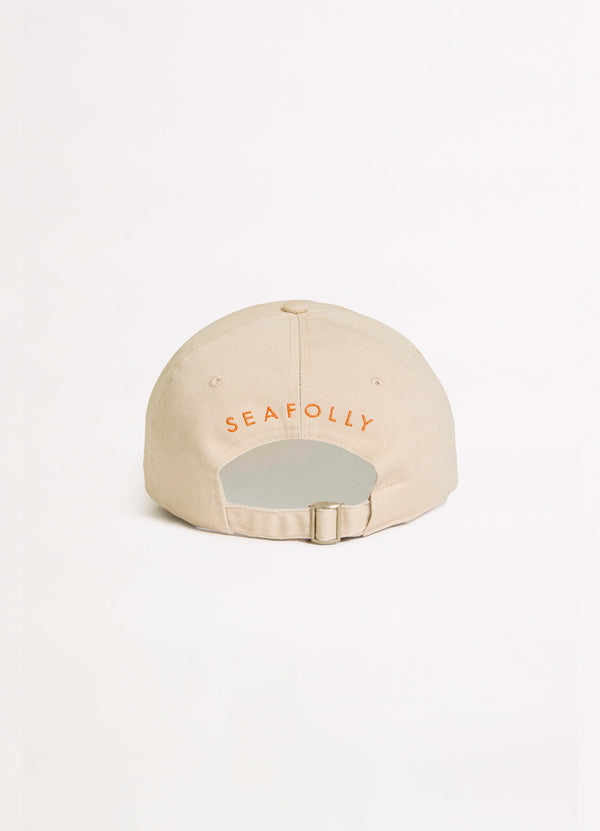 Wish You Were Here Embroidered Cap - Crab Orange