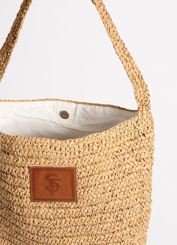 Spring Festival Tube Tote Bag - Natural