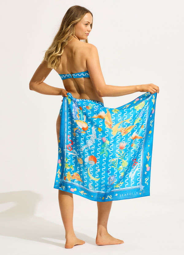 Soundwave Scarf - Turquoise