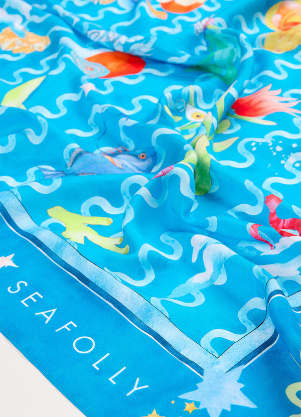 Soundwave Scarf - Turquoise