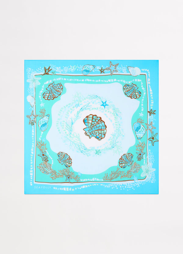 La Mer Scarf - Aquatic Blue