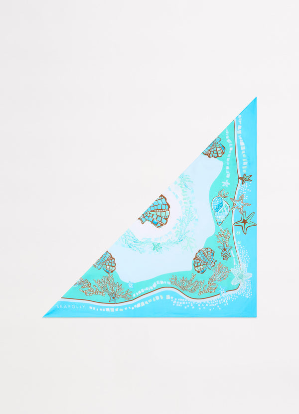 La Mer Scarf - Aquatic Blue