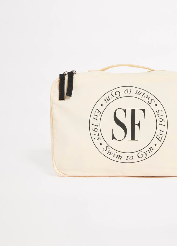 Foldable Packing Cubes - Ecru