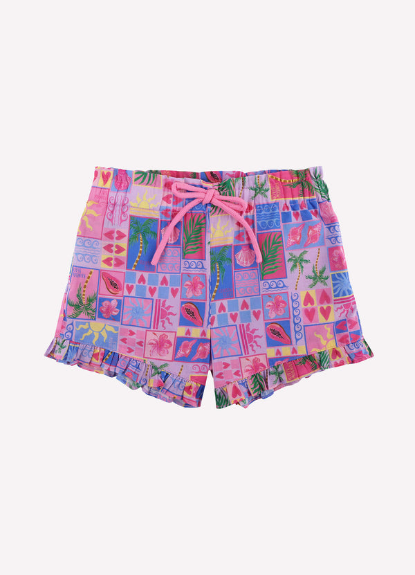 Rainbow Beach Yardage Frill Shorts - Rainbow Beach