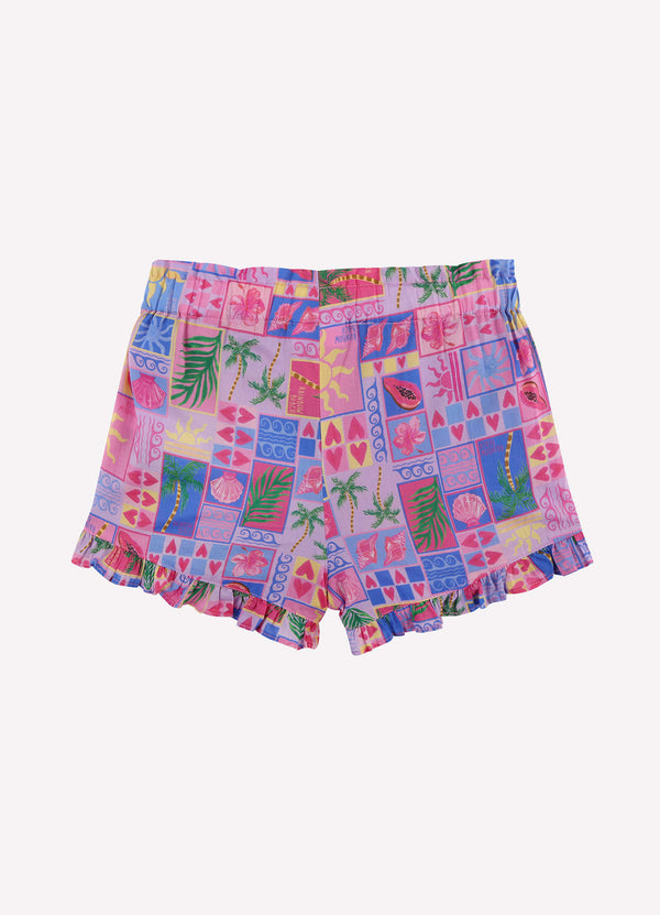 Rainbow Beach Yardage Frill Shorts - Rainbow Beach
