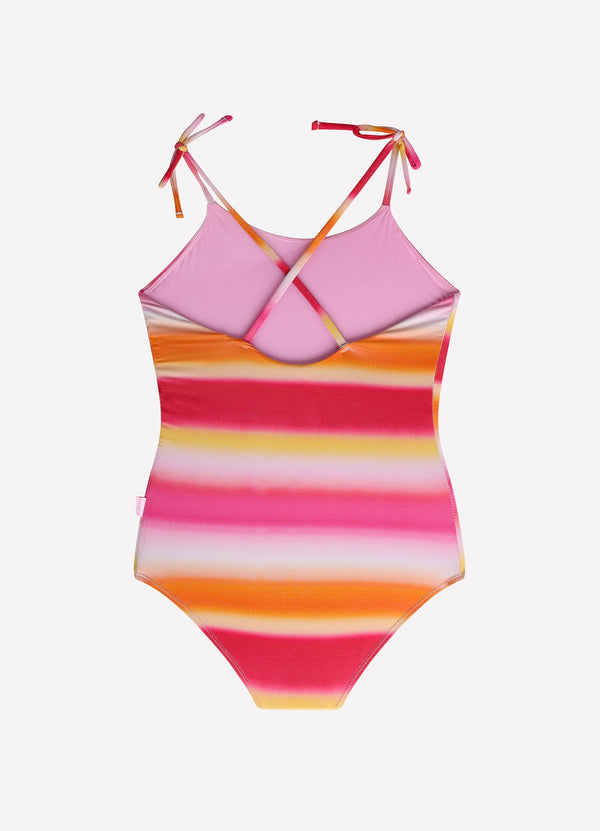 Ombre Cut Out One Piece - Ombre Red