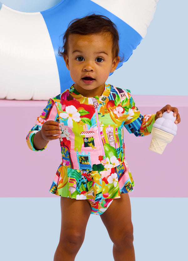 Cuba Flounce Sunsuit - Cuba