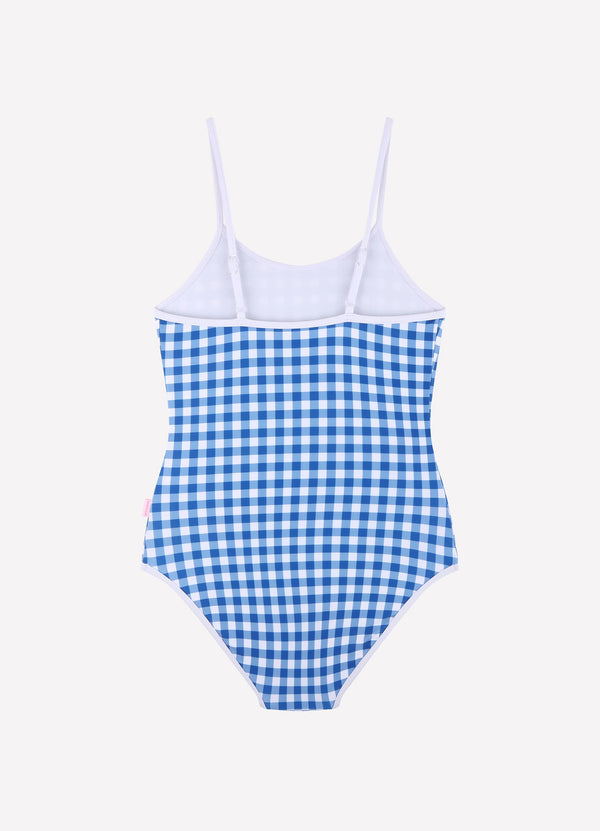 Gingham One Piece - Blue Lottie