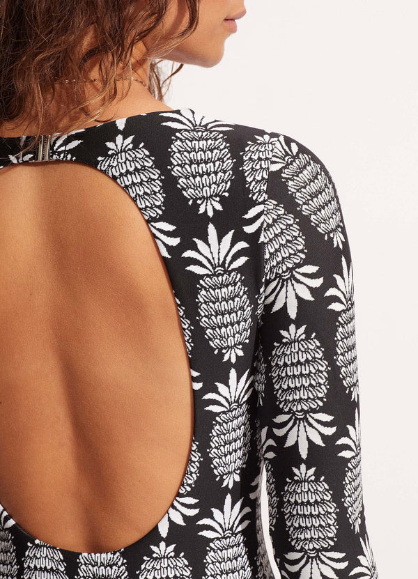 Corsica V Neck Long Sleeve Surfsuit - Black