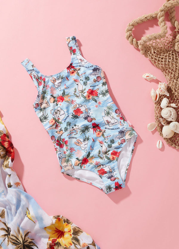 Girls Summer Vacay One Piece - Summer Vaca