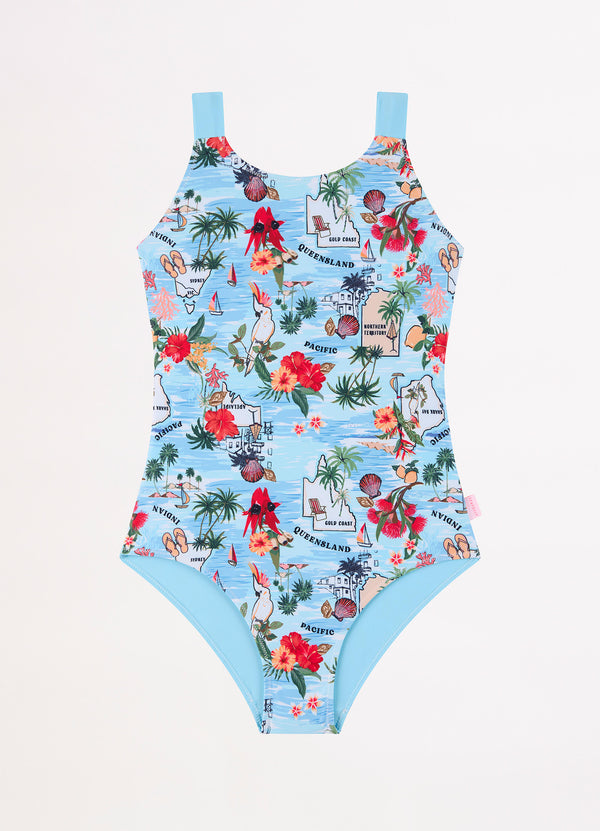 Girls Summer Vacay One Piece - Summer Vaca
