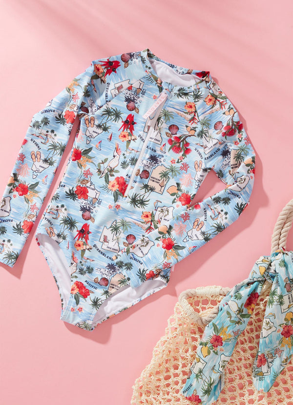 Girls Summer Vacay Paddlesuit - Summer Vaca