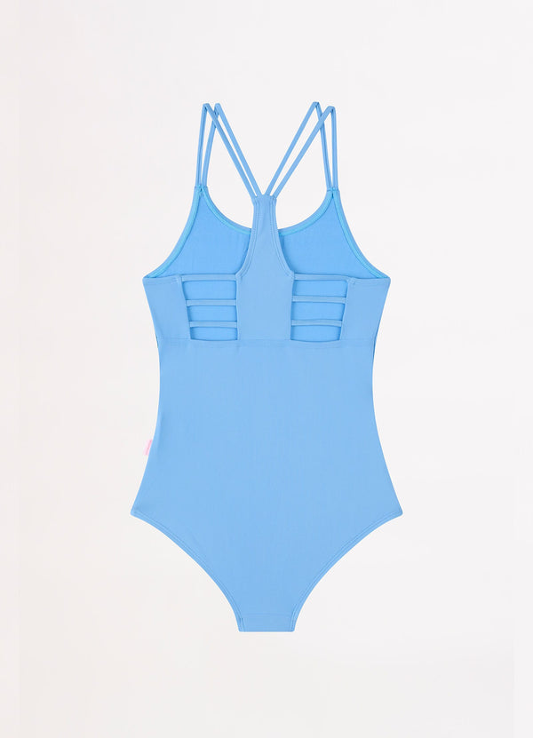 Essentials Girls Multi Strap One Piece - Deep Water