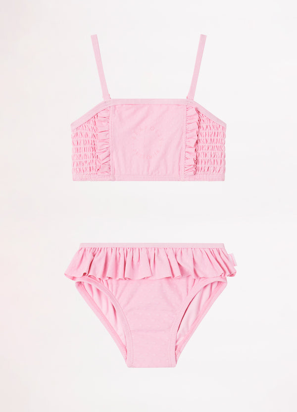 Girls Summer Essential Square Neck Bikini - Sweet Lilac