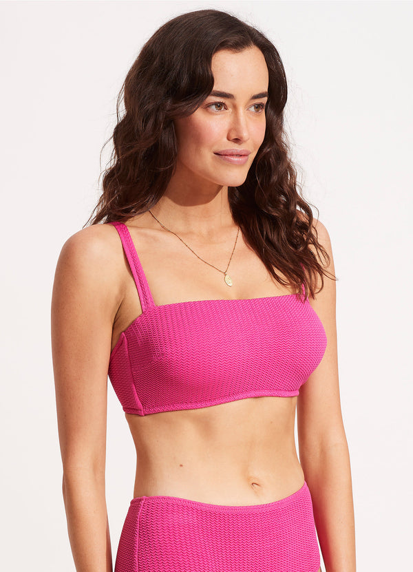 Sea Dive DD Tank Bikini Top - Fuchsia Rose