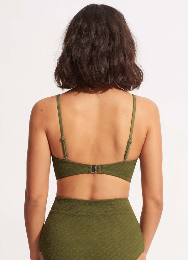 Willow Banded Bralette - Avocado