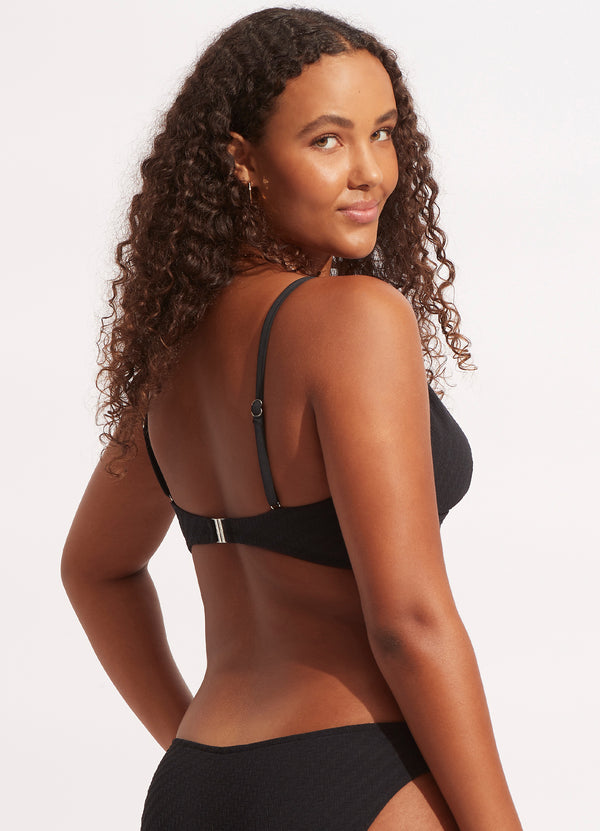 Willow Banded Bralette - Black