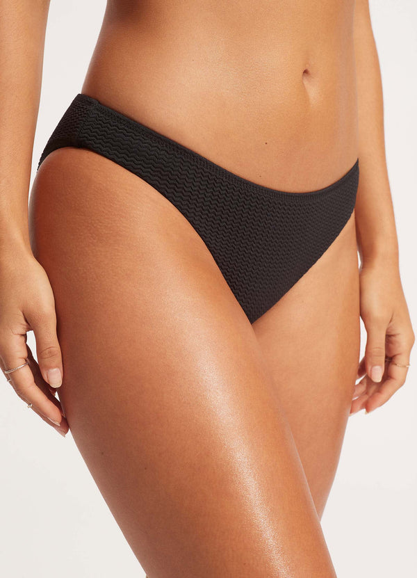 Sea Dive Hipster Bikini Bottom - Black