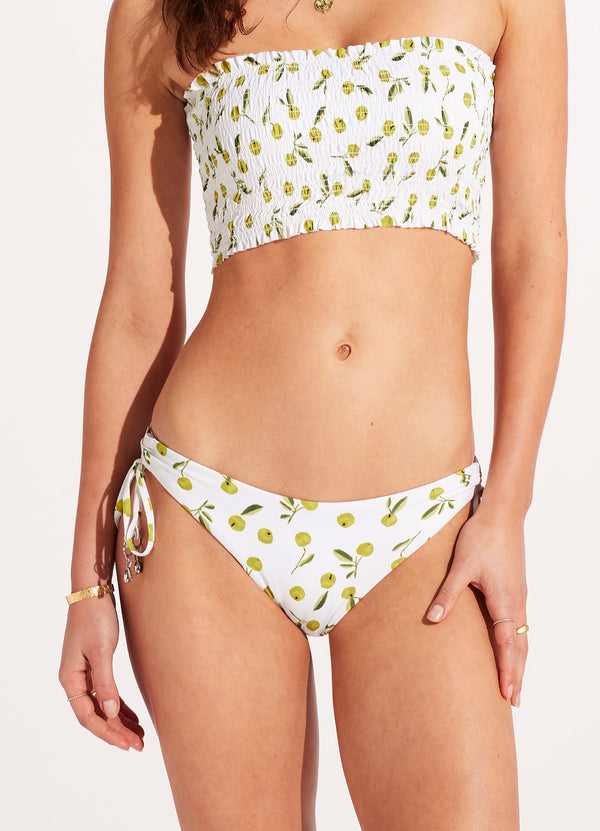 Summer Crush Tie Side Bikini Bottom - Soft Olive