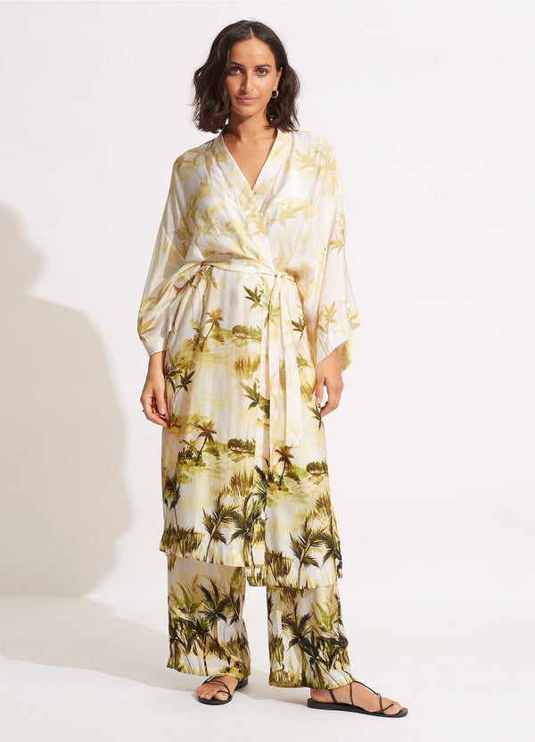 Palms Kimono - Olive