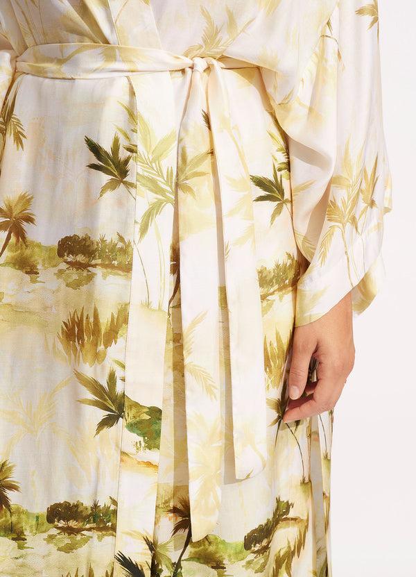 Palms Kimono - Olive