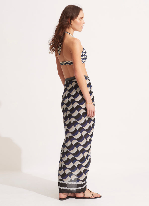 Modern Take Sarong - Black