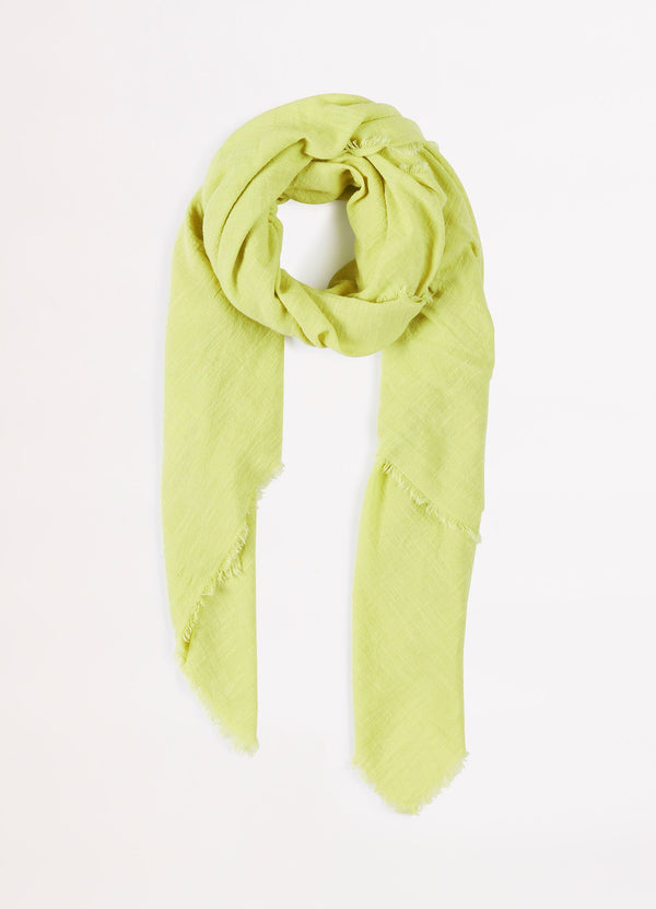 Textured Cotton Beach Wrap - Soft Olive