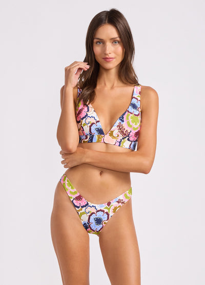 Sea Blossom High Cut Bikini Bottom