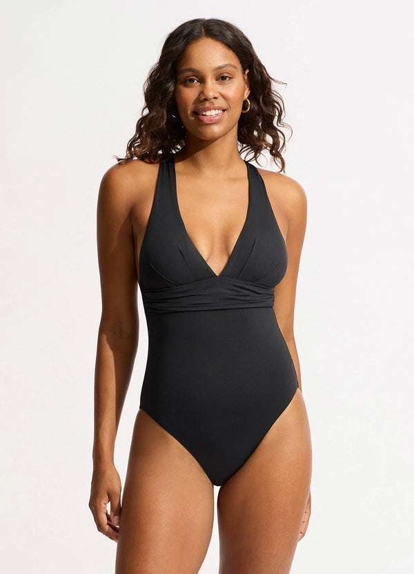 Seafolly Collective Cross Back One Piece - Black