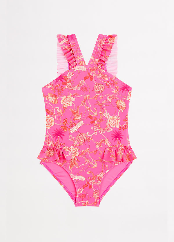 Seven Seas Girls Frilled One Piece - Seven Seas