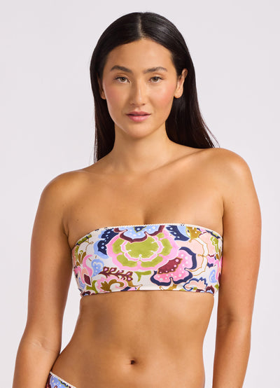 Sea Blossom Tube Bikini Top