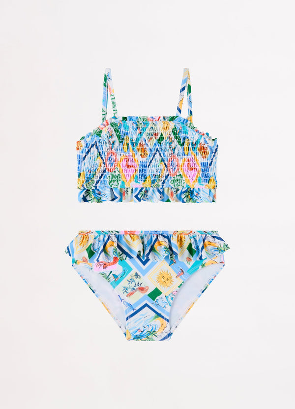 Isle Of Capri Girls Shirred Bikini - Capri