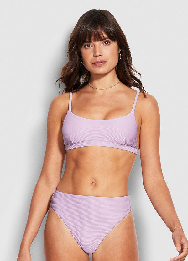 Essentials Bralette Bikini Top  - Lilac