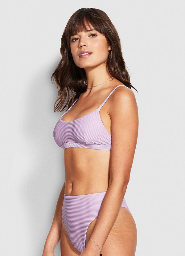 Essentials Bralette Bikini Top  - Lilac